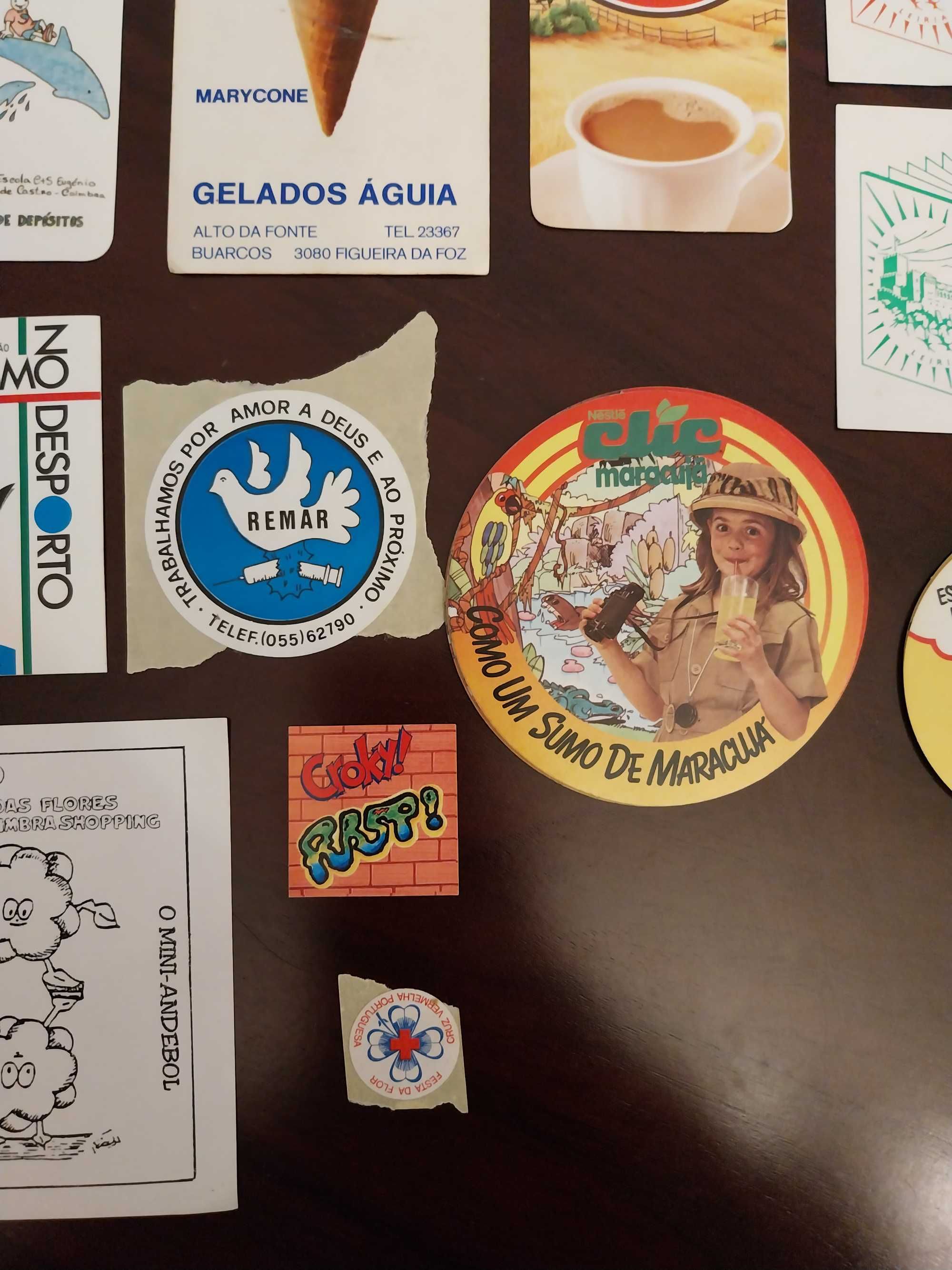 Lote 23 autocolantes variados - desporto, alimentação, expo 98 vintage