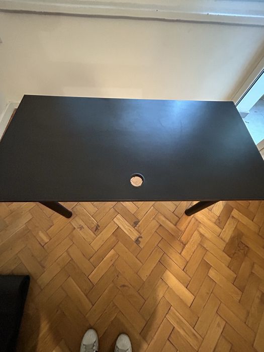 Czarne Biurko 120x60 stan bdb.