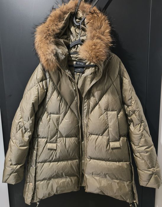 Kurtka damska zimowa OCHNIK XS puchowa oliwkowa