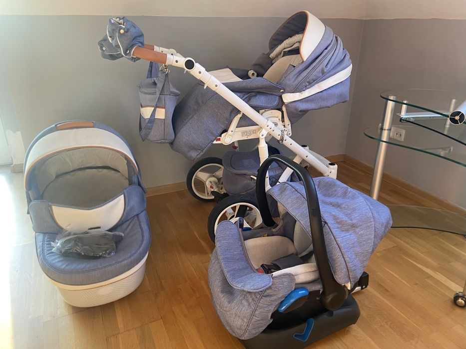 Wózek 4 w jednym, fotelik z isofix