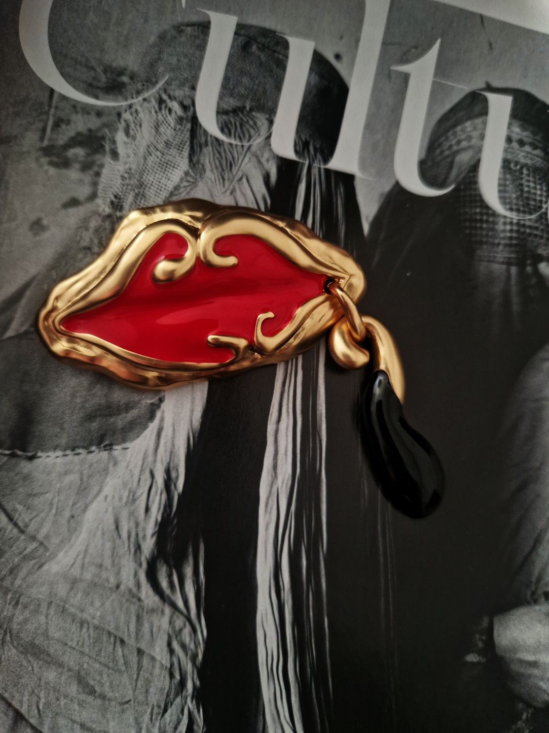 Брошка губи schiaparelli