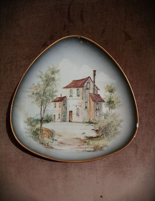 Conjunto de 2 pratos Italianos 
Conjunto de 2 pratos antigos italianos