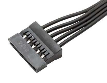 Переходник удлинитель 42 см 15 pin SATA->SATA кабель питания САТА
