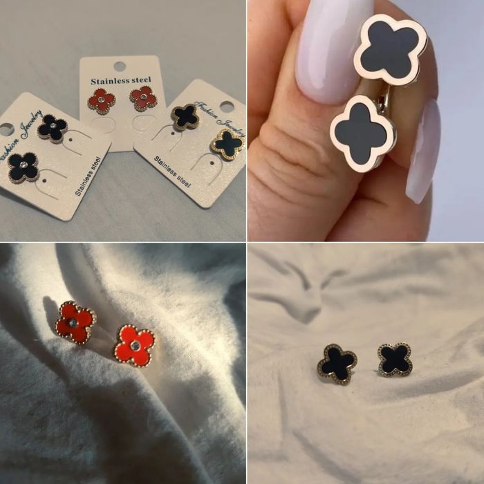 Сережки "Конюшинка"