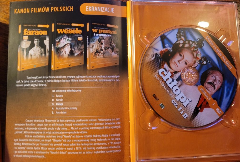 DVD x 3 Faraon/Wesele/Chłopi - booklety