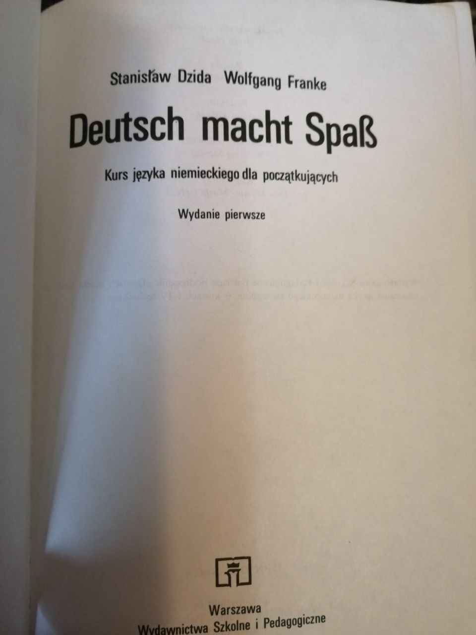 Deutsch macht spaB - książka - kurs języka dla poczatkujacych