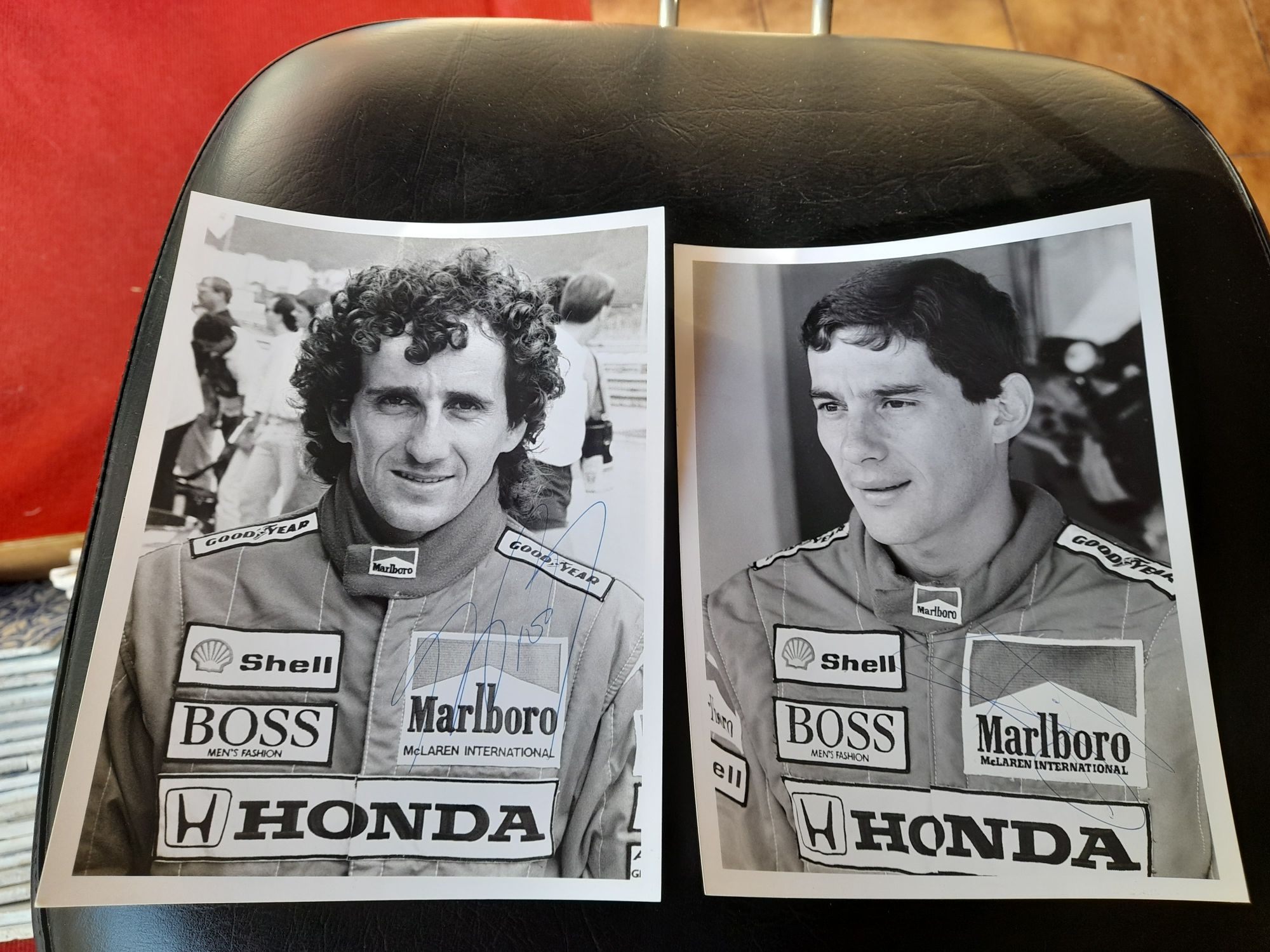 Originais Autografados Ayrton Senna /Alain Prost McLaren Honda RARO