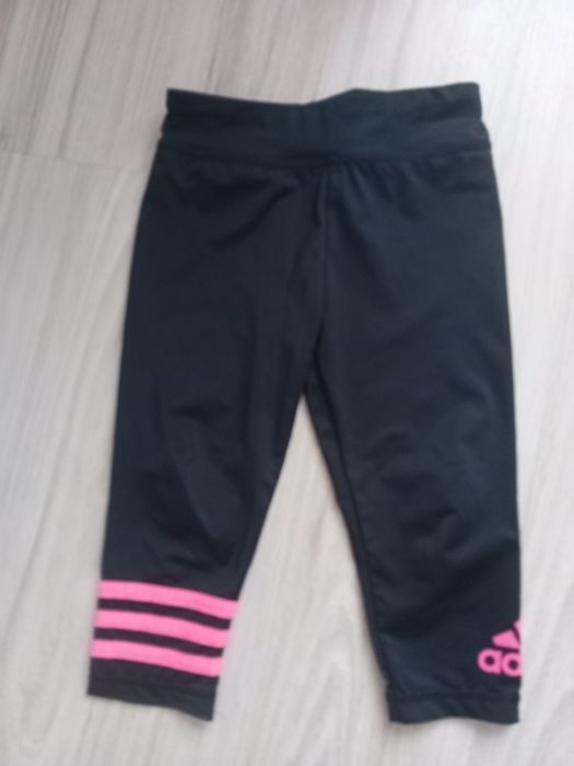 Leginsy 3/4 dziewczece firmy Adidas