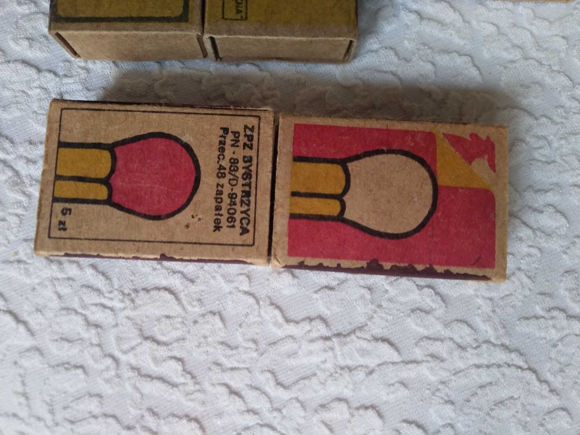 kolekcjonerskie pudełka zapałek z lat 60-80-tych XX w