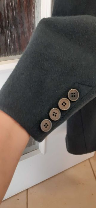 żakiet marynarka damska dwurzedowa42 ciemna zieleń kaszmir wełna