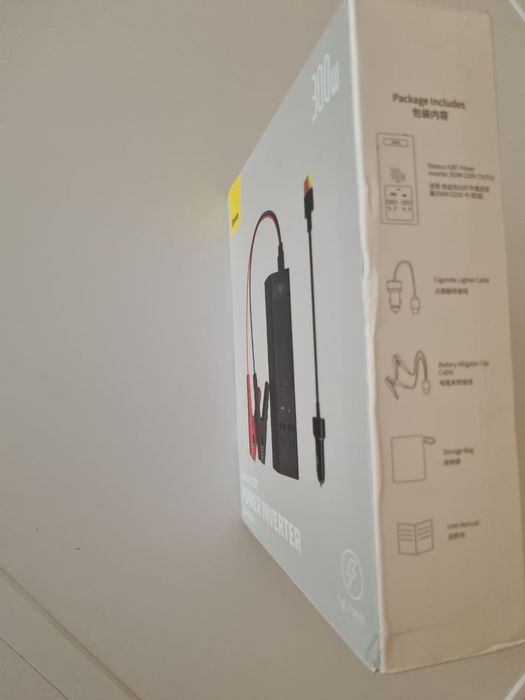 Baseus 300w power inverter чистий синус  12 v - 220 v чистый синус