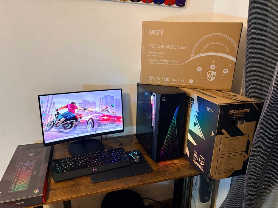 Pc/Gaming Core i7 / Ram 32Gb /AMD RX580 8Gb / Monitor Msi 24" Curvo