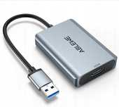 Adapter USB do HDMI ABLEWE, ulepszony aluminiowy konwerter audio-wideo