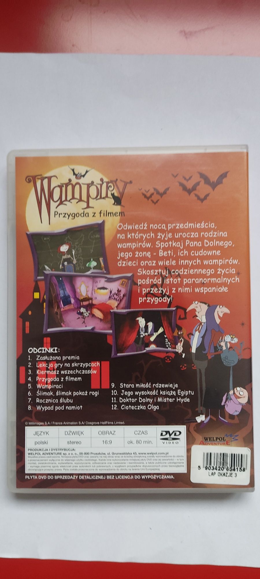 Film rysunkowy DVD dla dzieci Wampiry