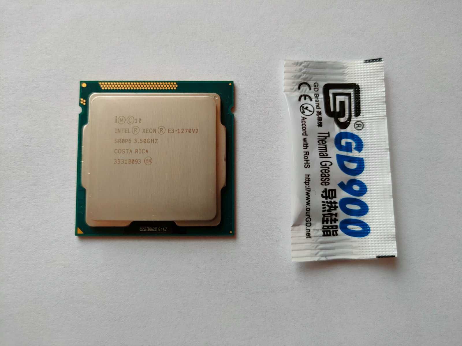 Intel Xeon E3-1270 v2 3.5-3.9 GHz 1155 (лучше i7-3770)  + термопаста