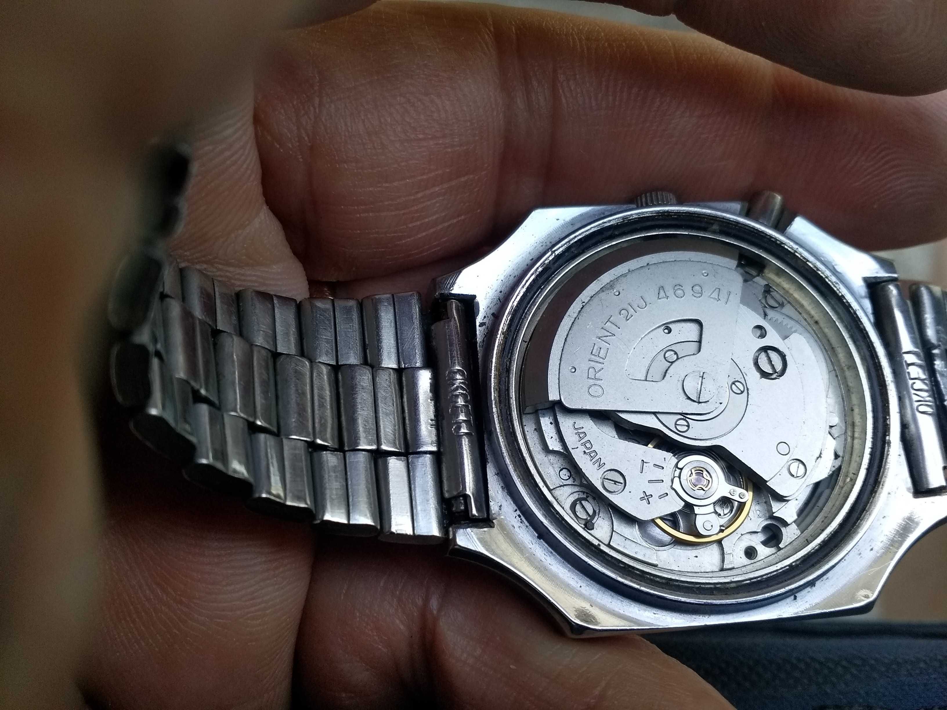 Relogio Orient Crystal Automático 21 Jewels quadrado