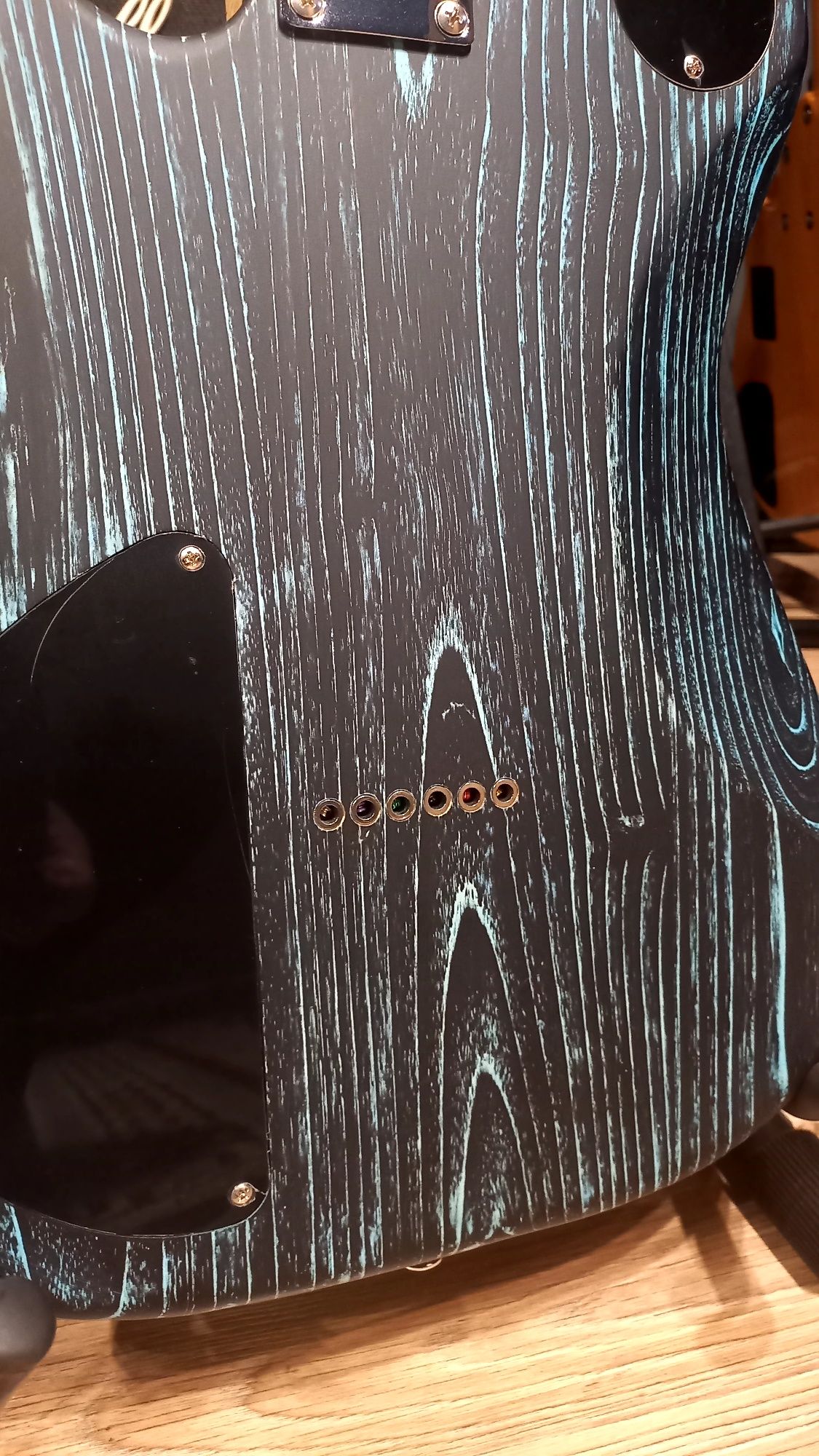 Gitara Telecaster, przepiękny wzór i lakier, Zrób swoje logo na główce