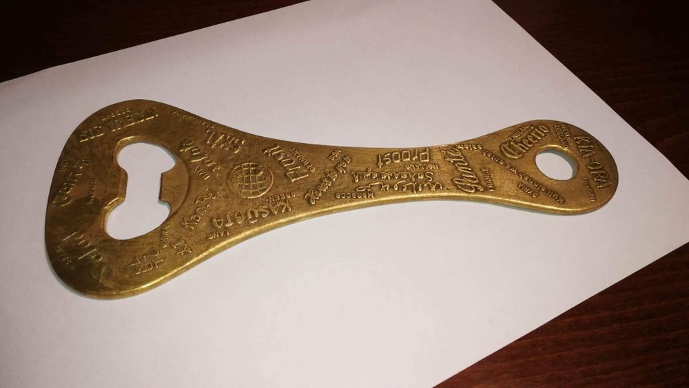 Otwieracz do butelek kolekcjonerski mosiądz