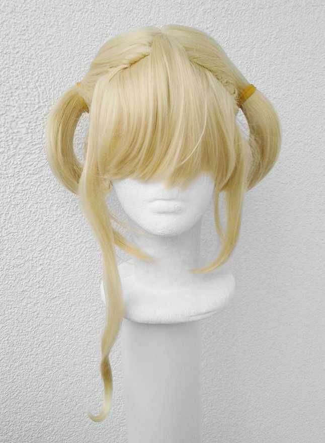 Lizzy Kuroshitsuji peruka blond żółta z kitkami lokowana cosplay wig