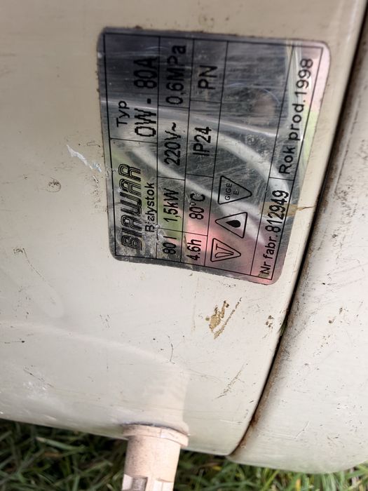 Bojler elektryczny 80L Sprawny Gotowy do Użycia