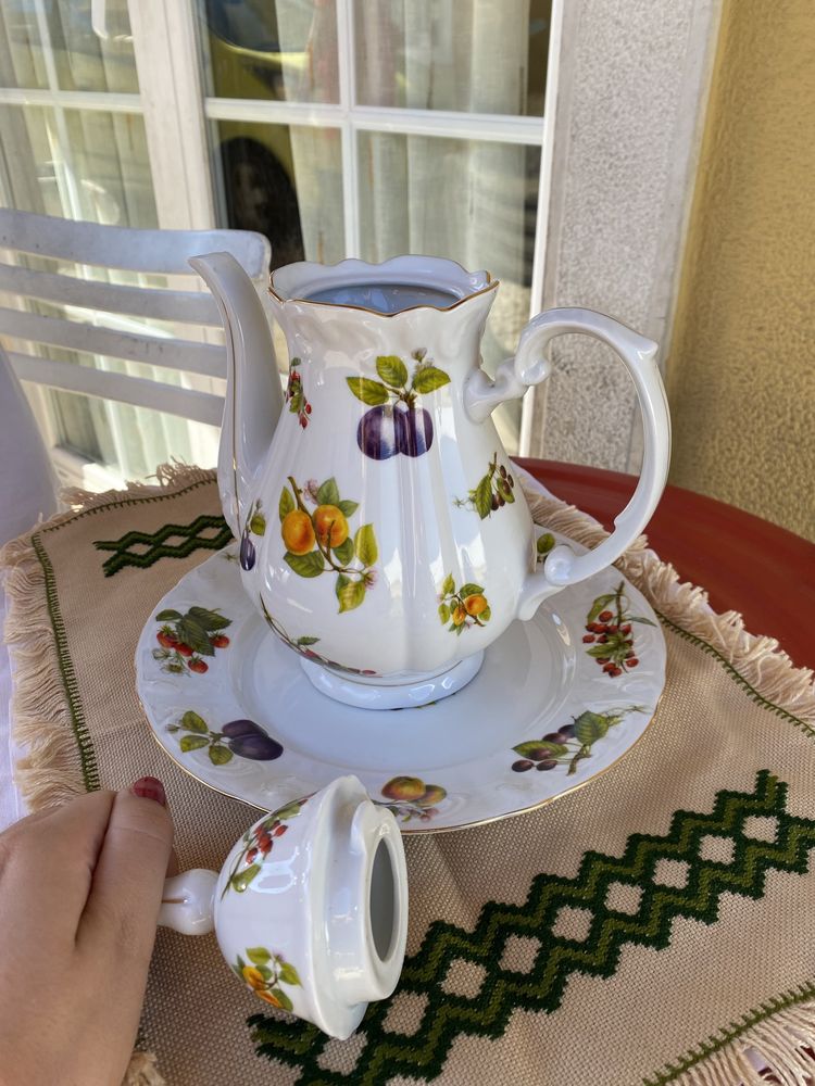 Bule com prato Limoges