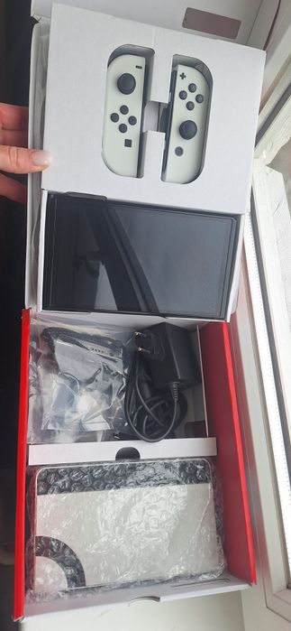 Консоль Nintendo Switch (OLED model) White set