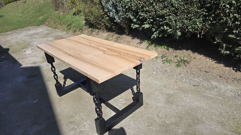 Stół drewniany, loft, lite drzewo