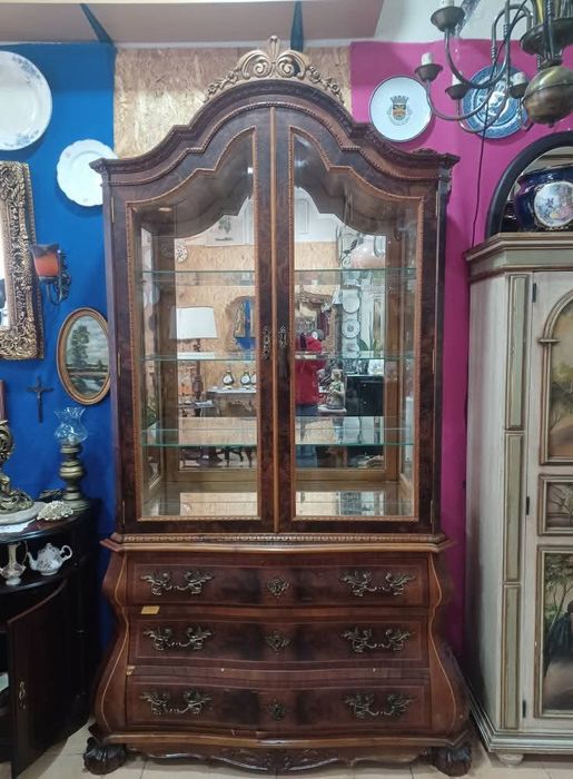 Vitrine antiga madeira maciça