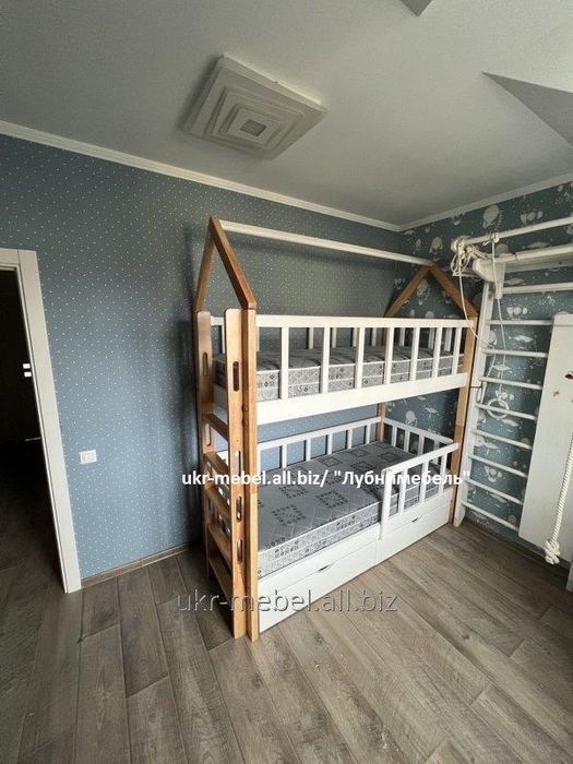 Деревянная кровать Синди1, двоярусне ,двоповерхове ліжко