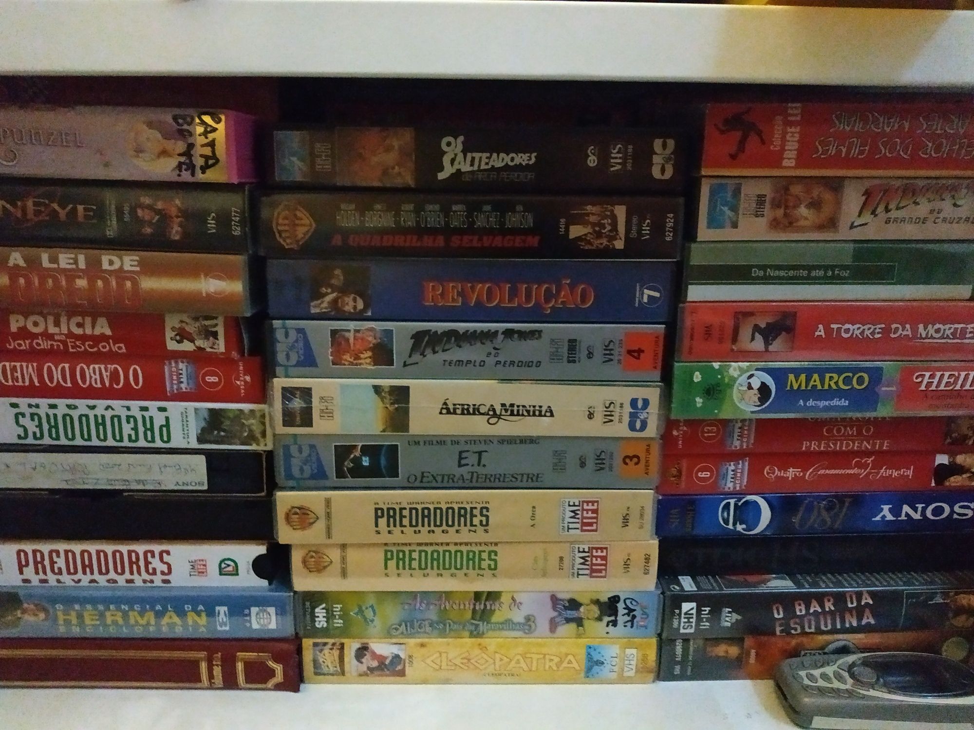 Cassetes VHS conjunto bons filmes