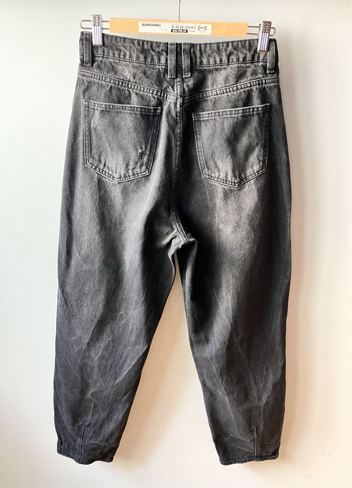 Czarne dżinsy - mum jeans H&M - rozm. 38