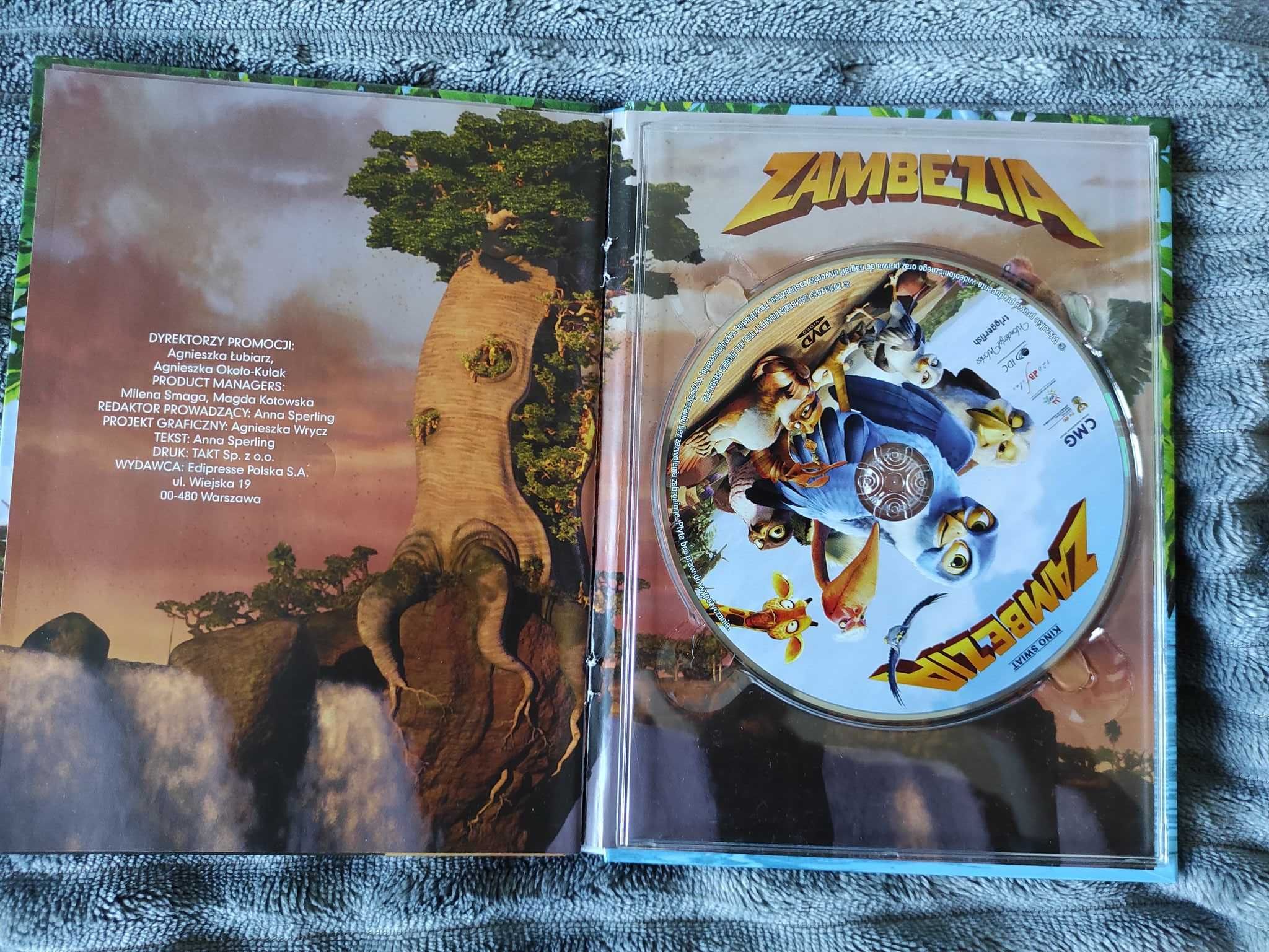 bajka Zambezia płyta DVD + książka