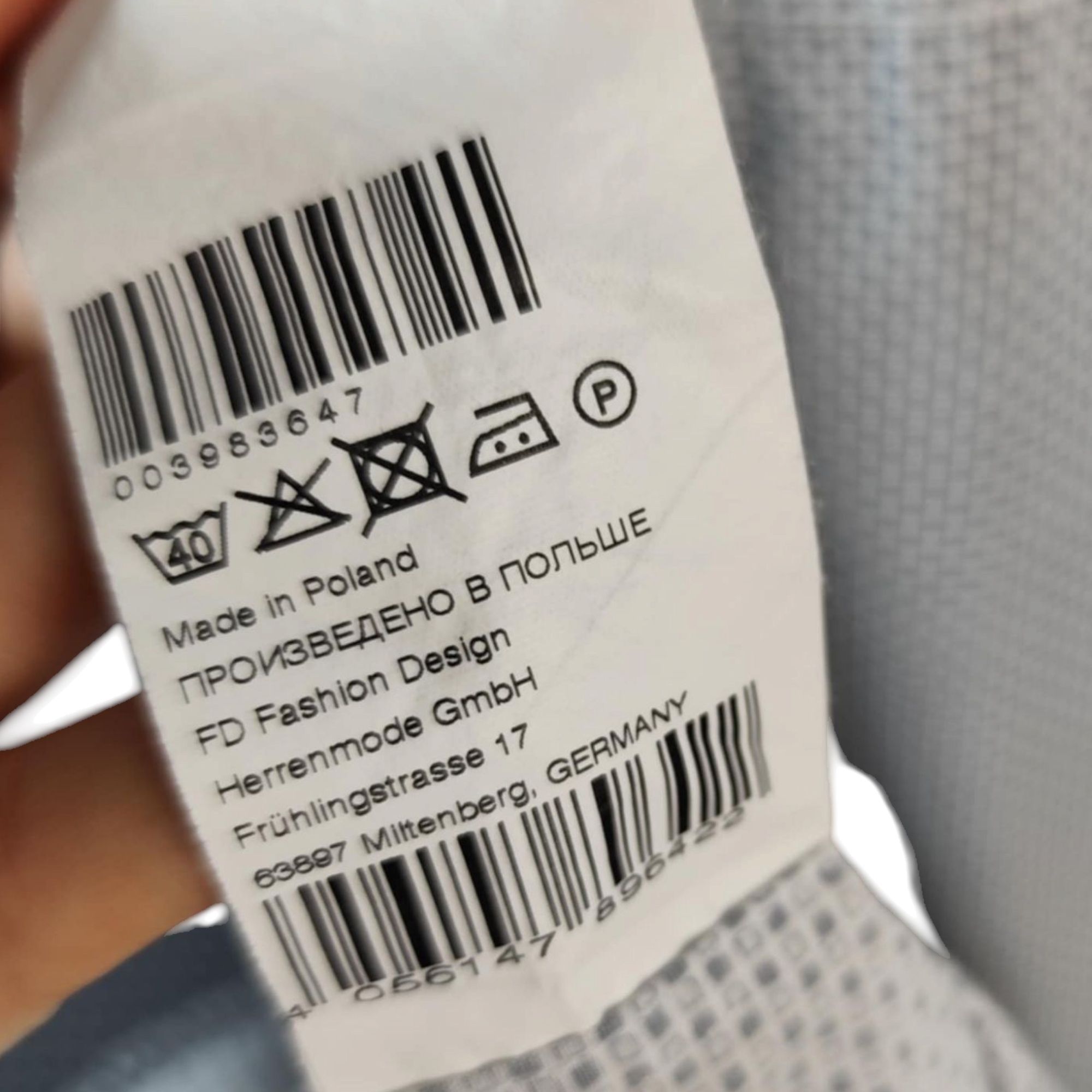 Karl Lagerfeld koszula męska XL bawełna geometryczny wzór regular fit