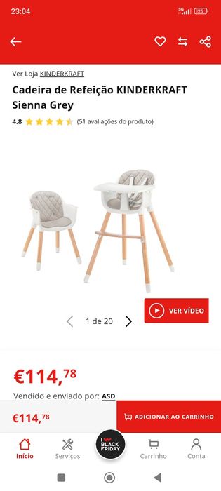 Cadeira refeição KinderKraft