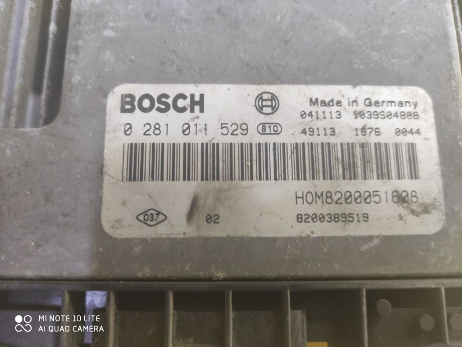 Блок управління двигуном 0281011529 Opel Vivaro Renault Trafic 1,9