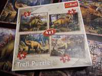 Puzzle 4w1 Dinozaury / Trefl