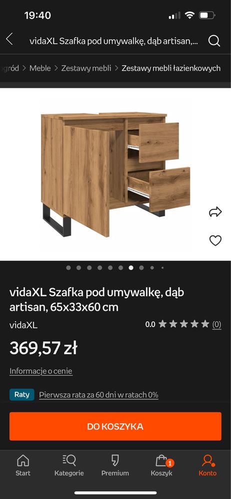 Sprzedam szafkę pod umywalkę