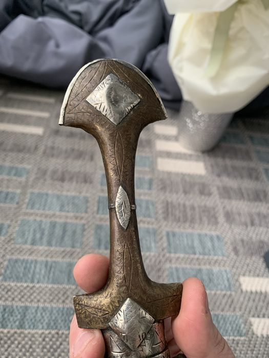 Кинжал  старинный восток_Серебро