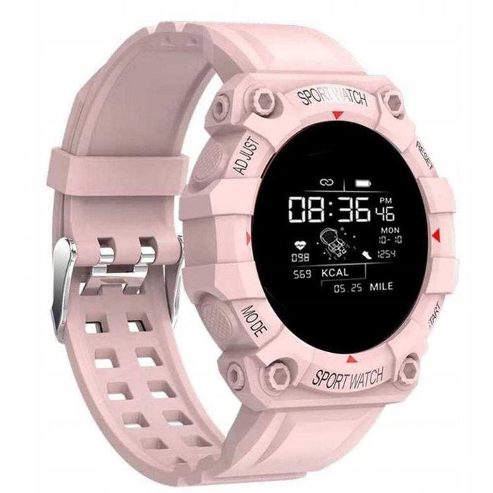 SMARTWATCH *WIELOFUNKCYJNY* Zegarek różowy dla kobiety dziewczyny