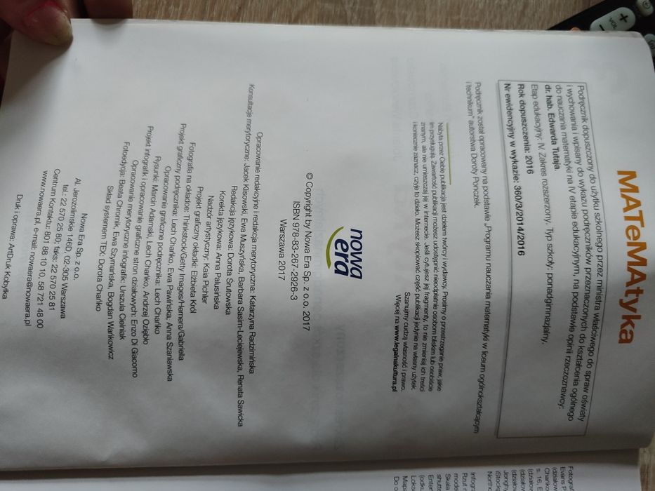 Matematyka 3 zakres rozszerzony  Nowa Era