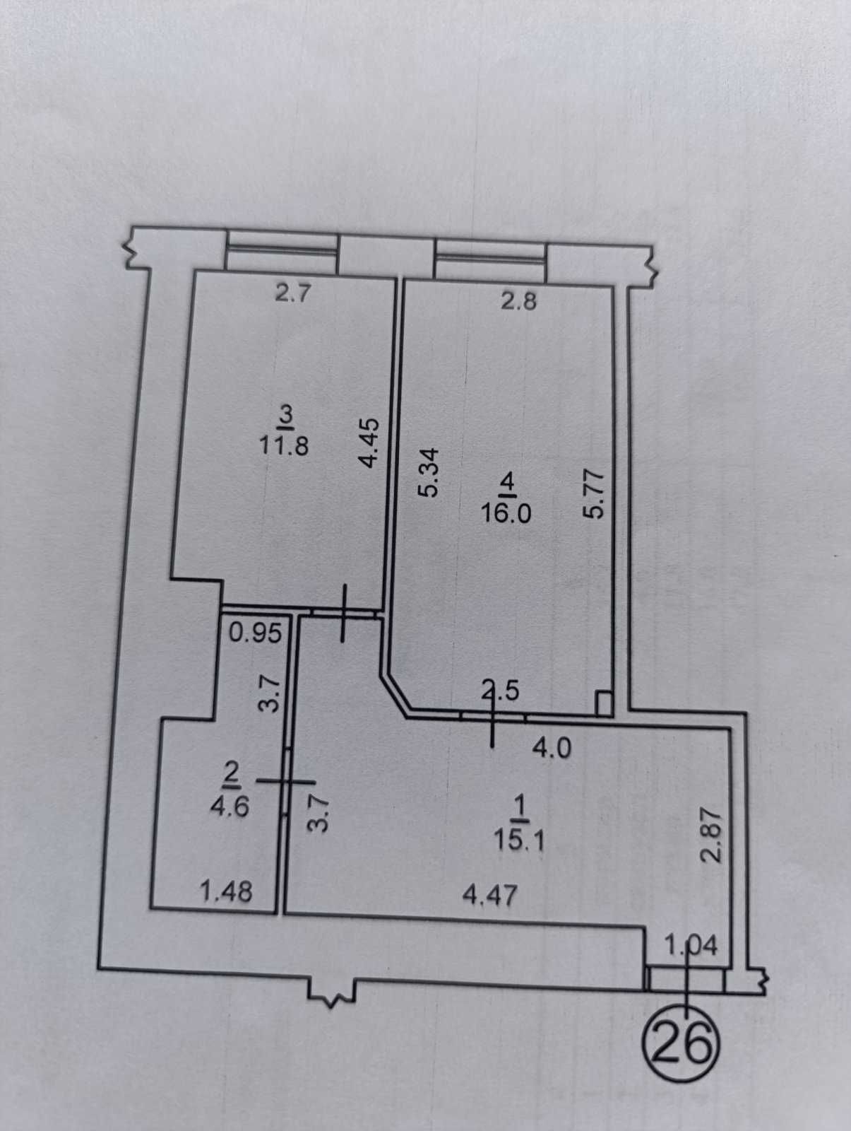 Продам  квартиру в новобудові з газовим опаленням , ст. Автовокзал