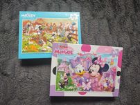 Puzzle NOWE Minnie i Mickey zestaw 99 elementów 5+