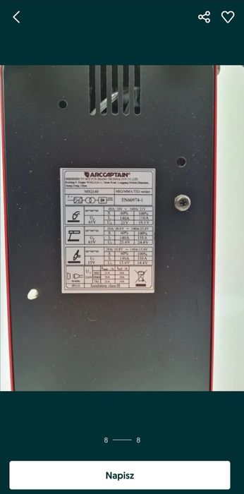 Spawarka MIG wielofunkcyjna spawarka 4 w 1 przenośna 140Amp MIG140