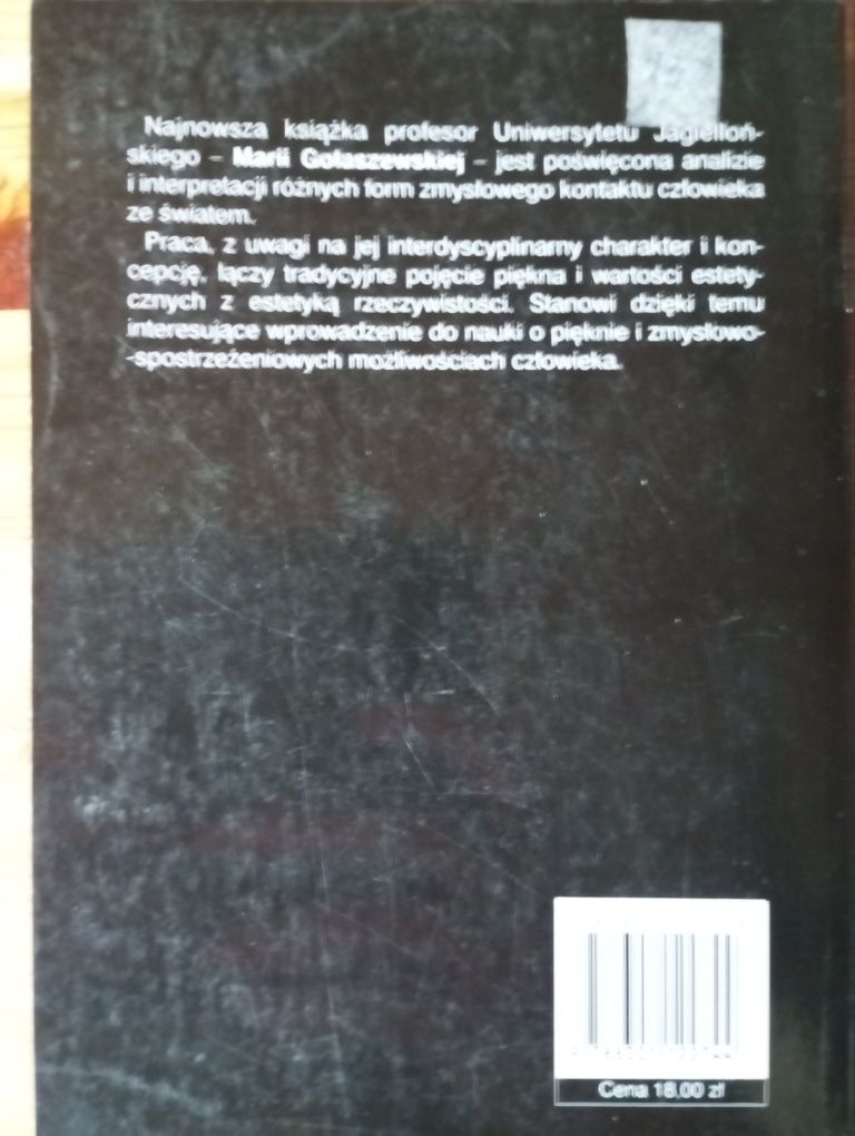 Estetyka pięciu zmysłów Maria Gołaszewska