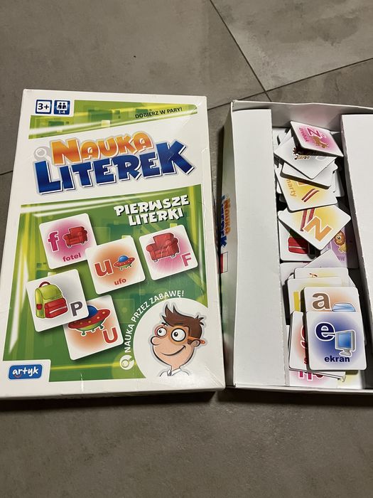 Nauka literek nauka czytania memory literki