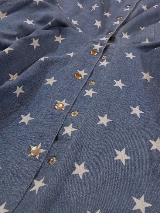 Джынсовое платье на кнопках S