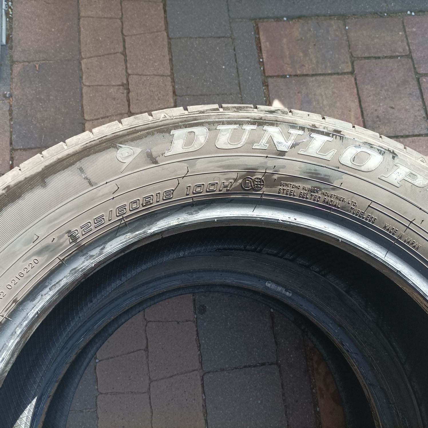 4 opony letnie 225/60/18 Dunlop 2021 rok ok 7 mm
