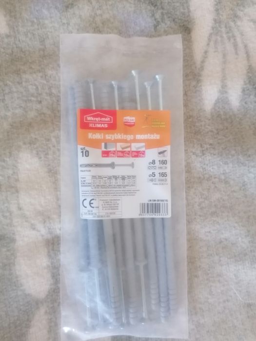 Kołki szybkiego montażu 10 szt Klimas