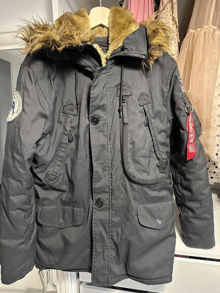 Kurteczka Alpha Industries small kurtka Nasa bardzo ciepła