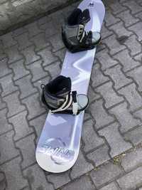 Deska snowboardowa z butami 163 cm but 43